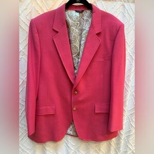 Vintage Lilly Pulitzer Men’s Stuff Two Button Sport Coat Blazer 44R Palm Beach